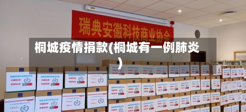 桐城疫情捐款(桐城有一例肺炎)