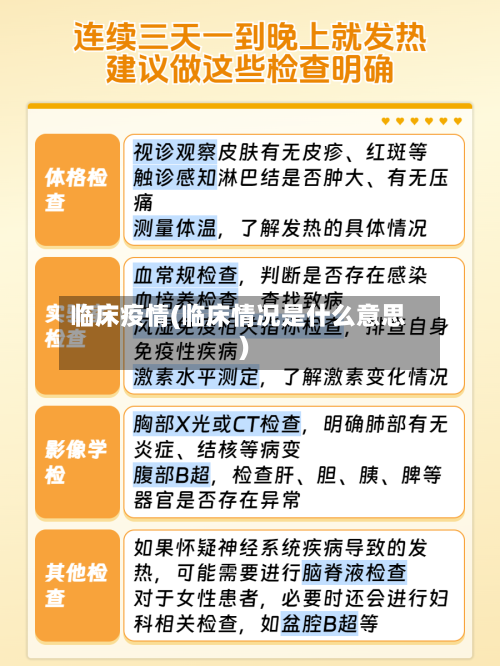 临床疫情(临床情况是什么意思)