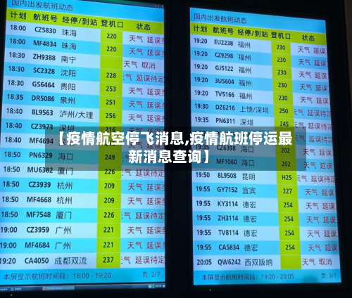 【疫情航空停飞消息,疫情航班停运最新消息查询】-第2张图片