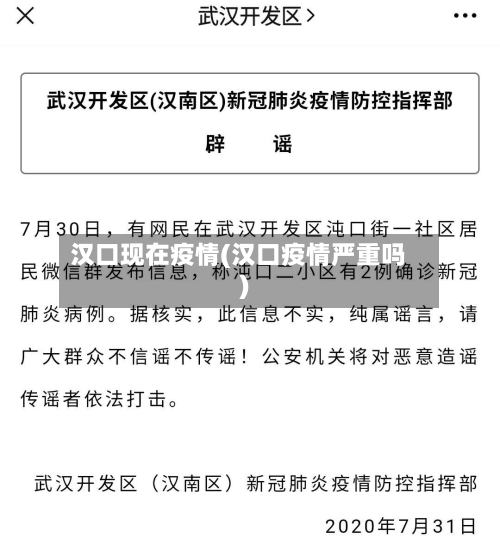 汉口现在疫情(汉口疫情严重吗)-第2张图片