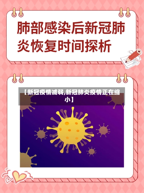 【新冠疫情减弱,新冠肺炎疫情正在缩小】