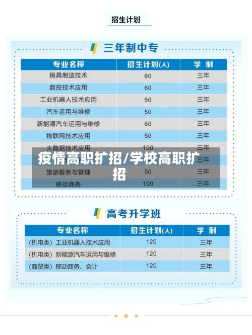 疫情高职扩招/学校高职扩招