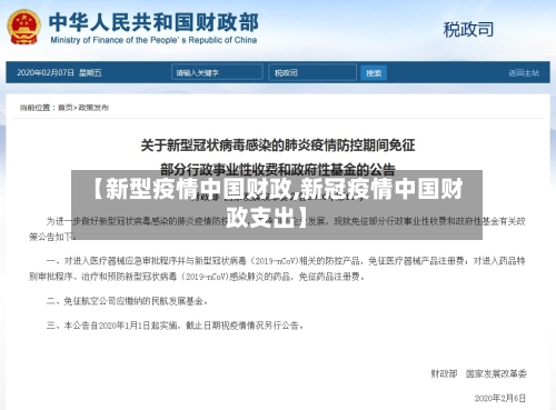 【新型疫情中国财政,新冠疫情中国财政支出】-第2张图片