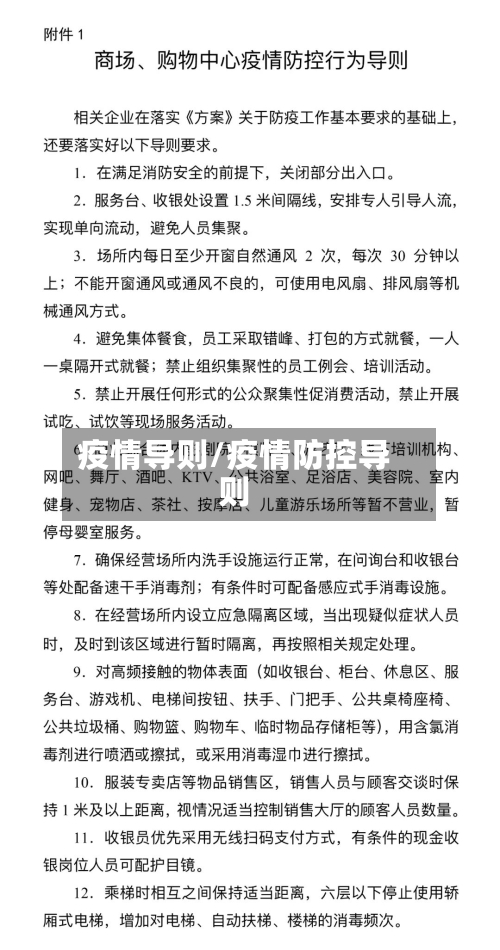 疫情导则/疫情防控导则-第2张图片